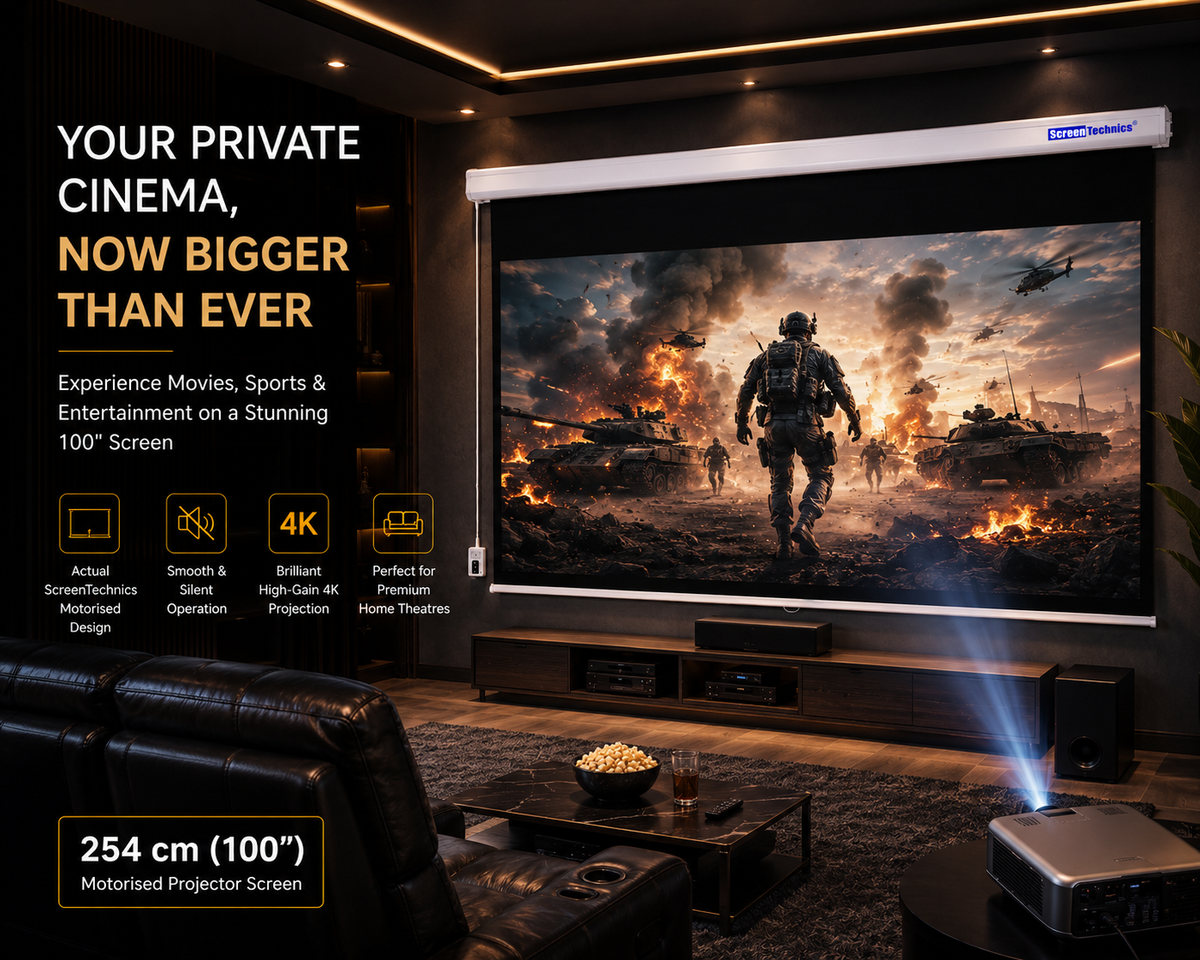 100" (16:9) Motorized Projector Screen