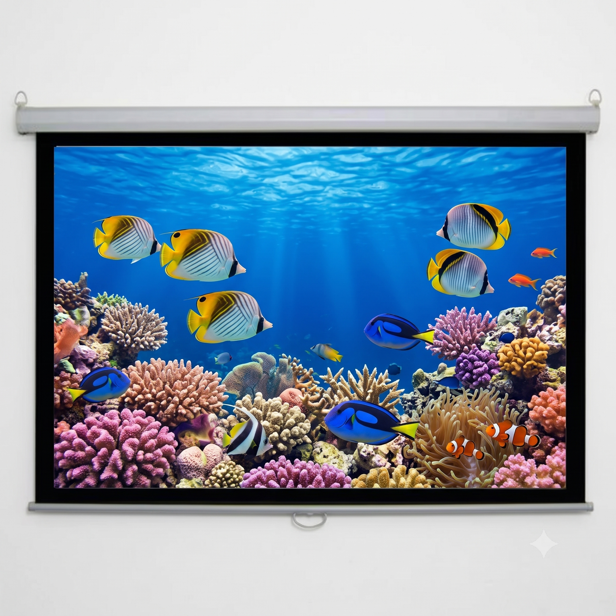 180 NEO Eco Motorised Projector Screen (16:9) | Extra Large Viewing Screen | Matte White | Budget Large-Venue Use