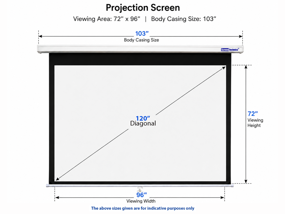 120 inch(4:3) Insta-Lock Projector Screen – view 3