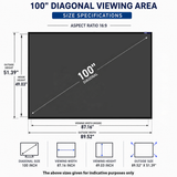 100 inch Fixed Frame Long Throw ALR Projector Screen – view 7