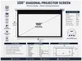 108 inch (16:9) Insta-Lock Projector Screen Wall & Ceiling Mount – view 4