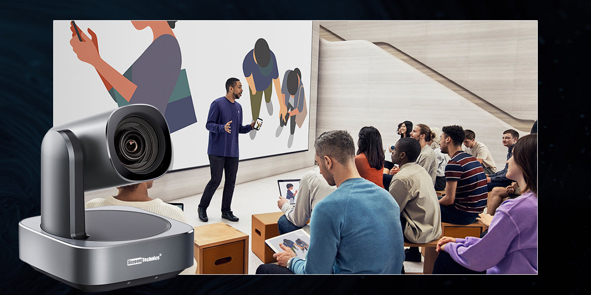 PTZ Camera with AI Auto-Tracking | 12 X Optical Zoom | 4K 30hz | Ideal for Live Streaming,conference room, Online Teaching & Classroom Recording | USB 3.0 & HDMI  RJ45, support POE