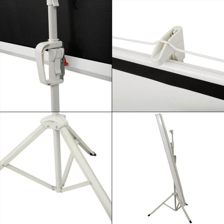 NEO 100- (254 cm) Tripod Projector Screen with Stand | 5  × 7  | Matte White Fabric | Indoor & Outdoor Use | Ideal for Home, School & Office Presentations (4:3 Aspect Ratio)