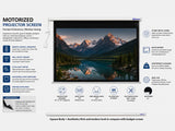 ScreenTechnics 108″ (16:9) Motorized Projector Screen Remote Controlled Wall & Ceiling Mount – view 2