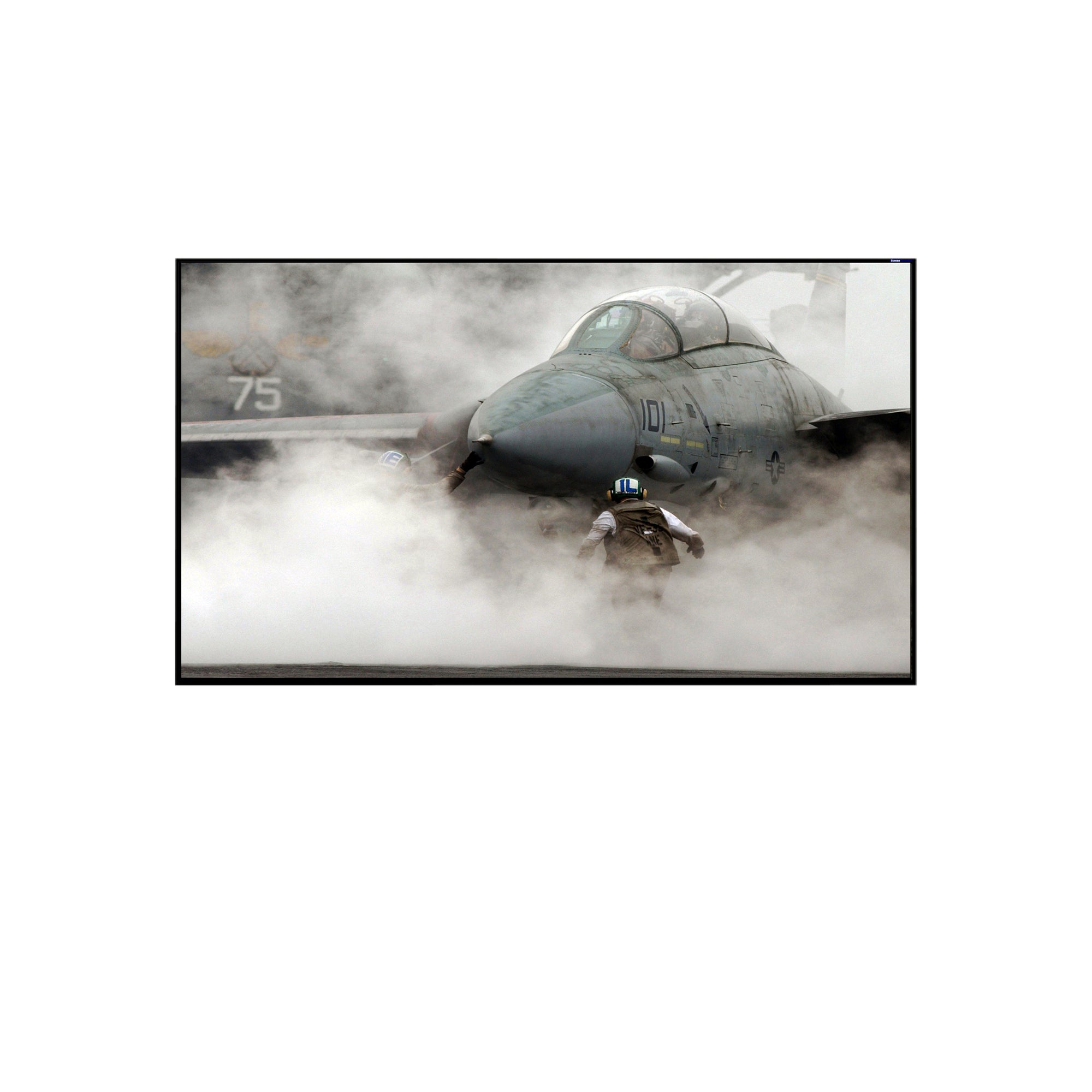 Screen Technics Fixed Frame Projector Screen 338 cm (133) | 16:9 Aspect Ratio | 4K Micro-Woven White Acoustic Fabric | 1 cm Velvet Border | 160° Wide Viewing Angle | Aluminum Frame | Wall Mount | Home Theater & Office Use