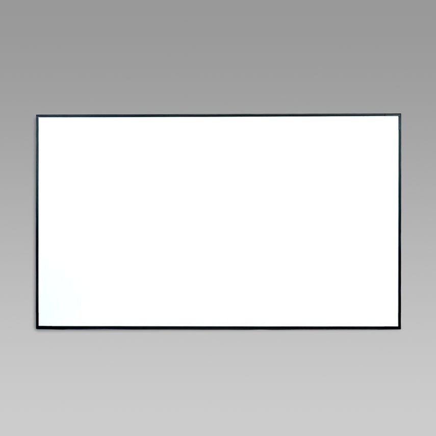 100 Diagonal 16:9 Aspect Ratio, 7.3 x 4.1 Feet Fixed Frame Projector Screen | Active 3D–4K–8K Ultra HD Matte White Fabric | 1 cm Narrow Velvet Finish Border | Ideal for Classroom, Office & Home Theater